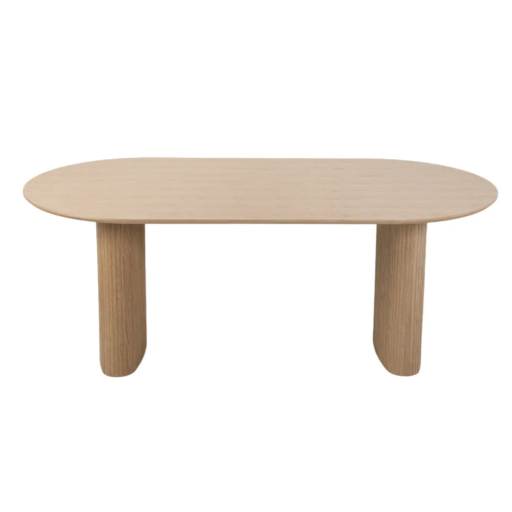 Leo ovalt spisebord 200 cm i eik