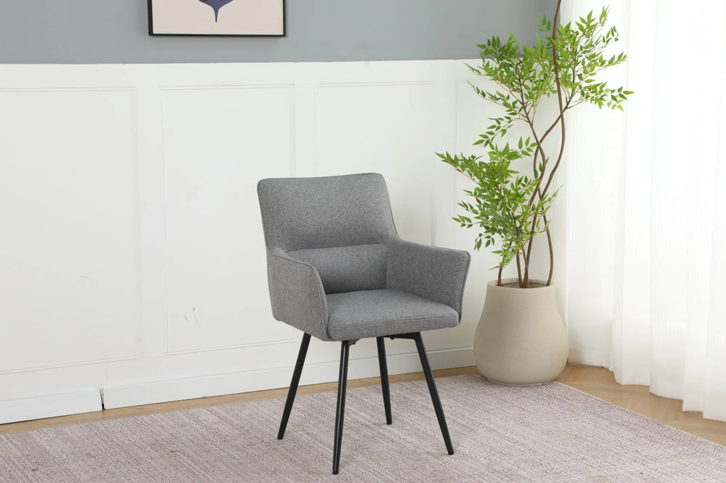 Fido Spisestol – 180° Roterbar med Davis Barrel-stoff