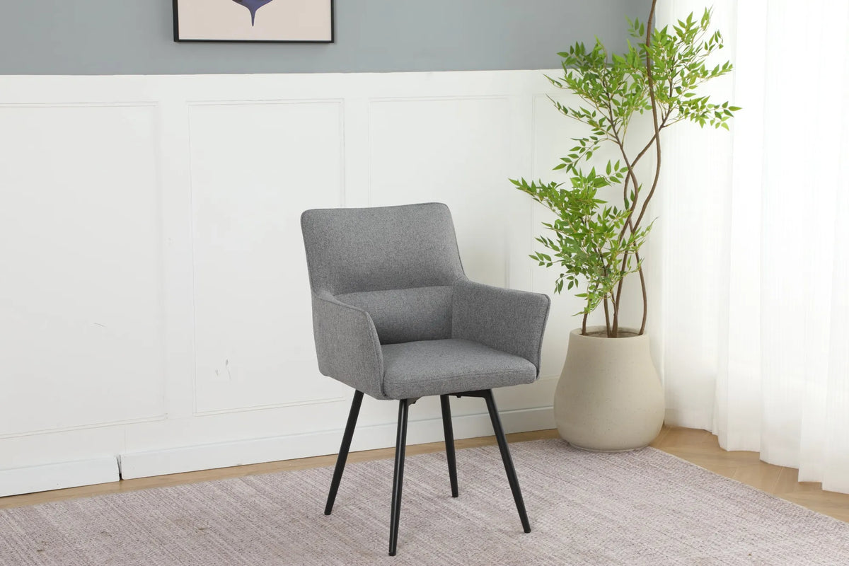 Fido Spisestol – 180° Roterbar med Davis Barrel-stoff