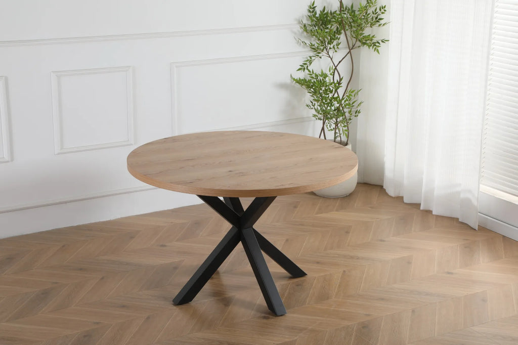 Mila rundt spisebord Ø120 cm i eik